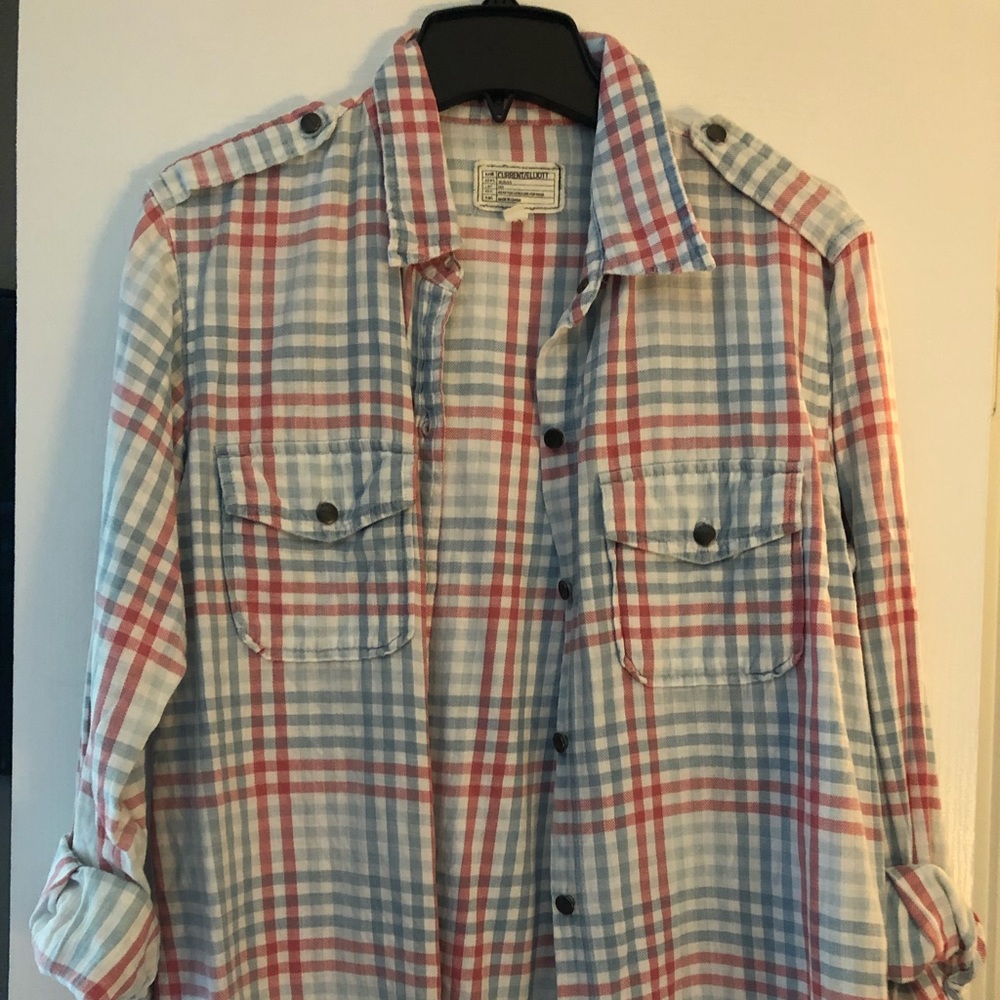 Current Elliot Plaid Button Down - image 1